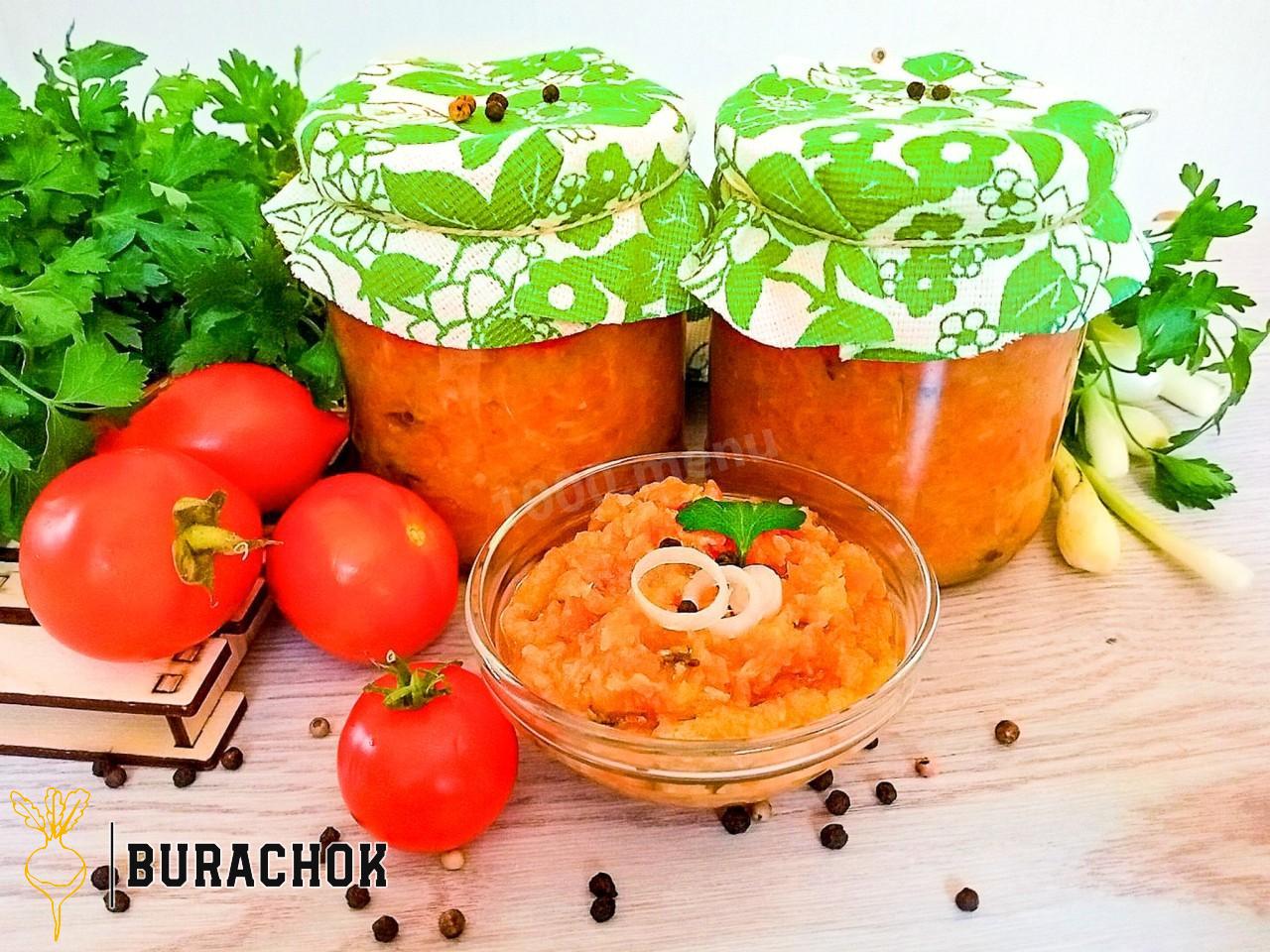 Кабачкова ікра без томатної пасти