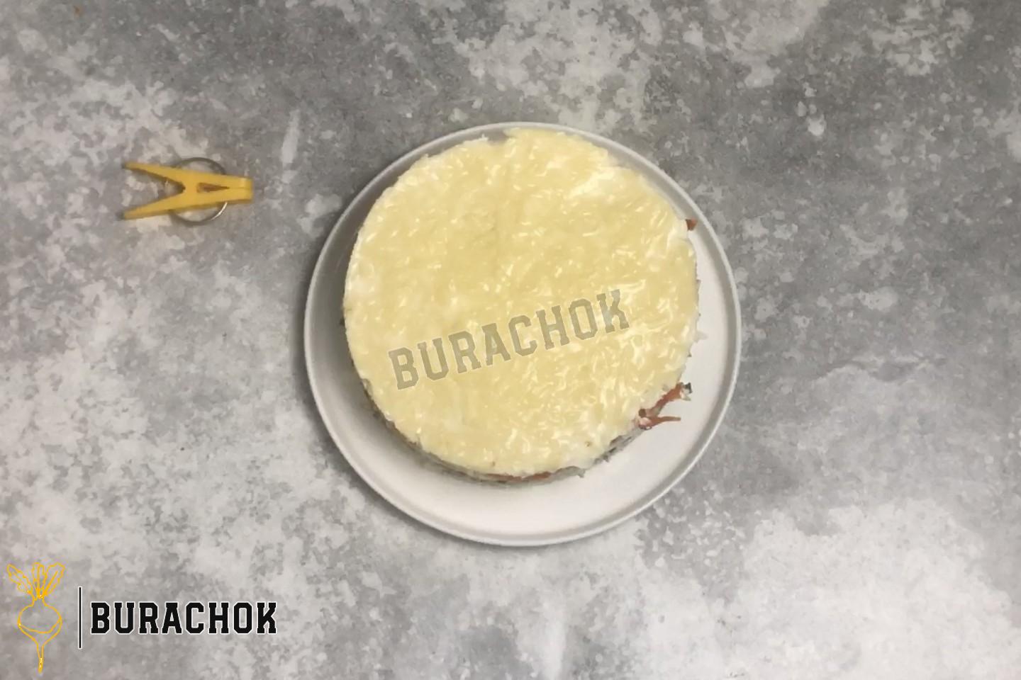 Салат Мімоза з консервами та рисом