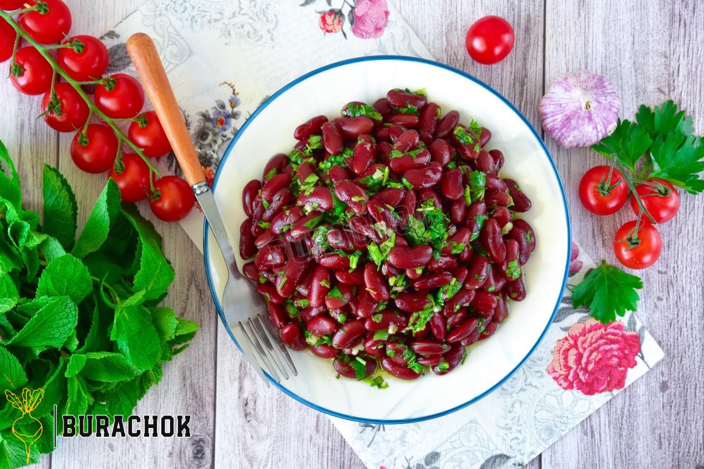 Квасоля з часником