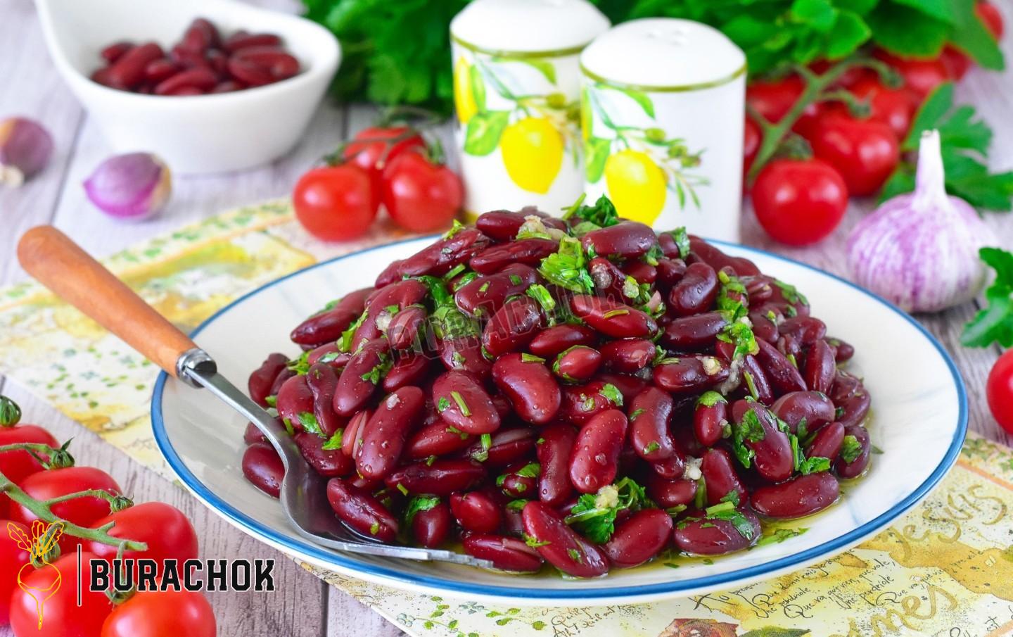 Квасоля з часником