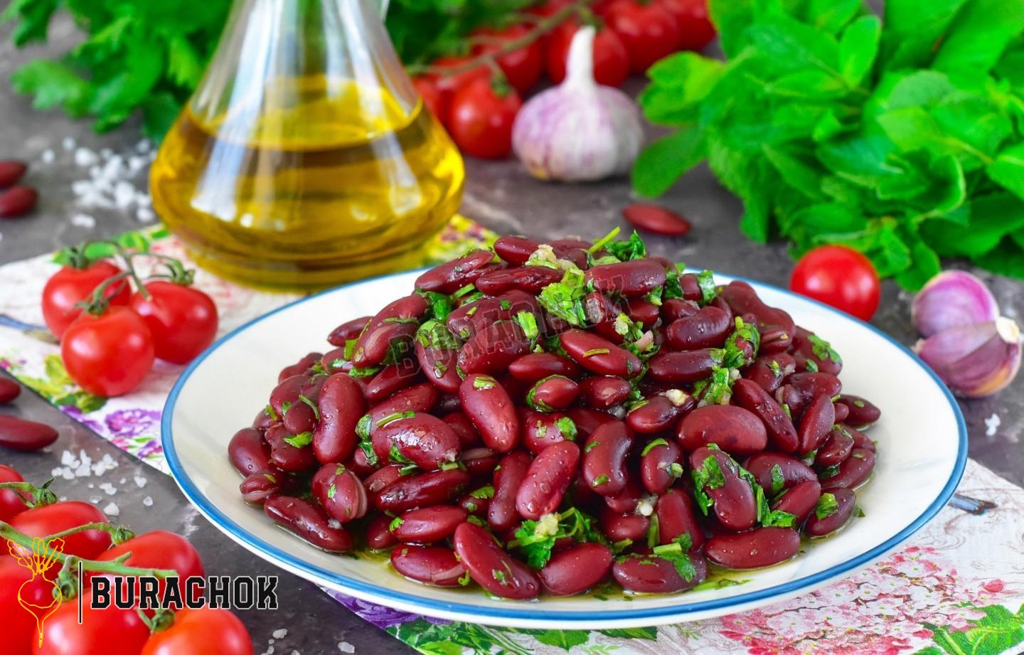 Квасоля з часником