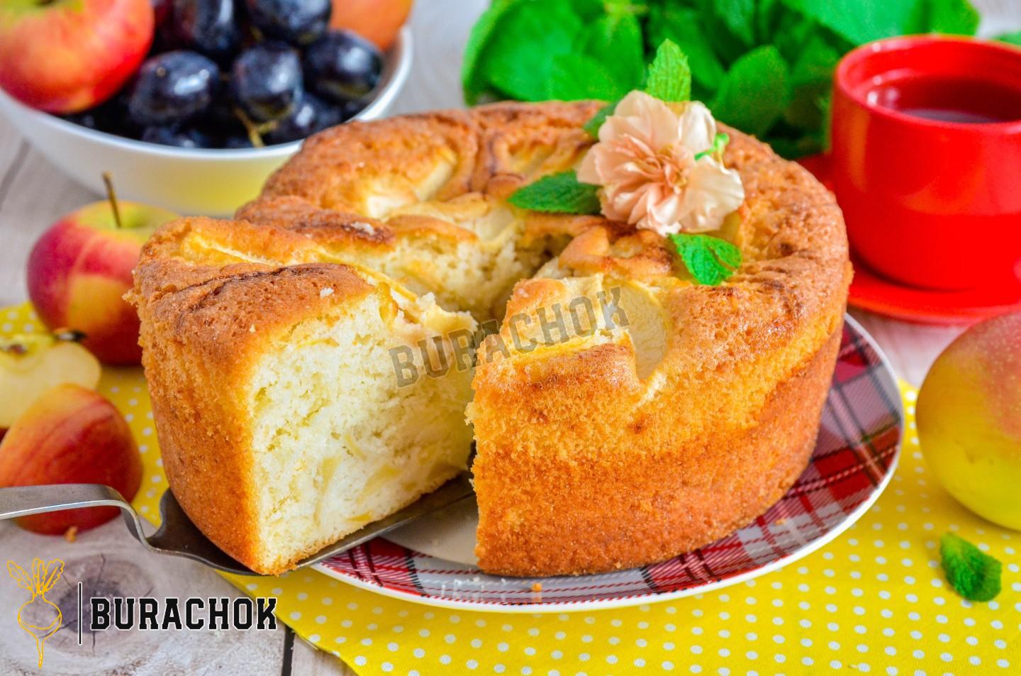 Класична шарлотка з розпушувачем