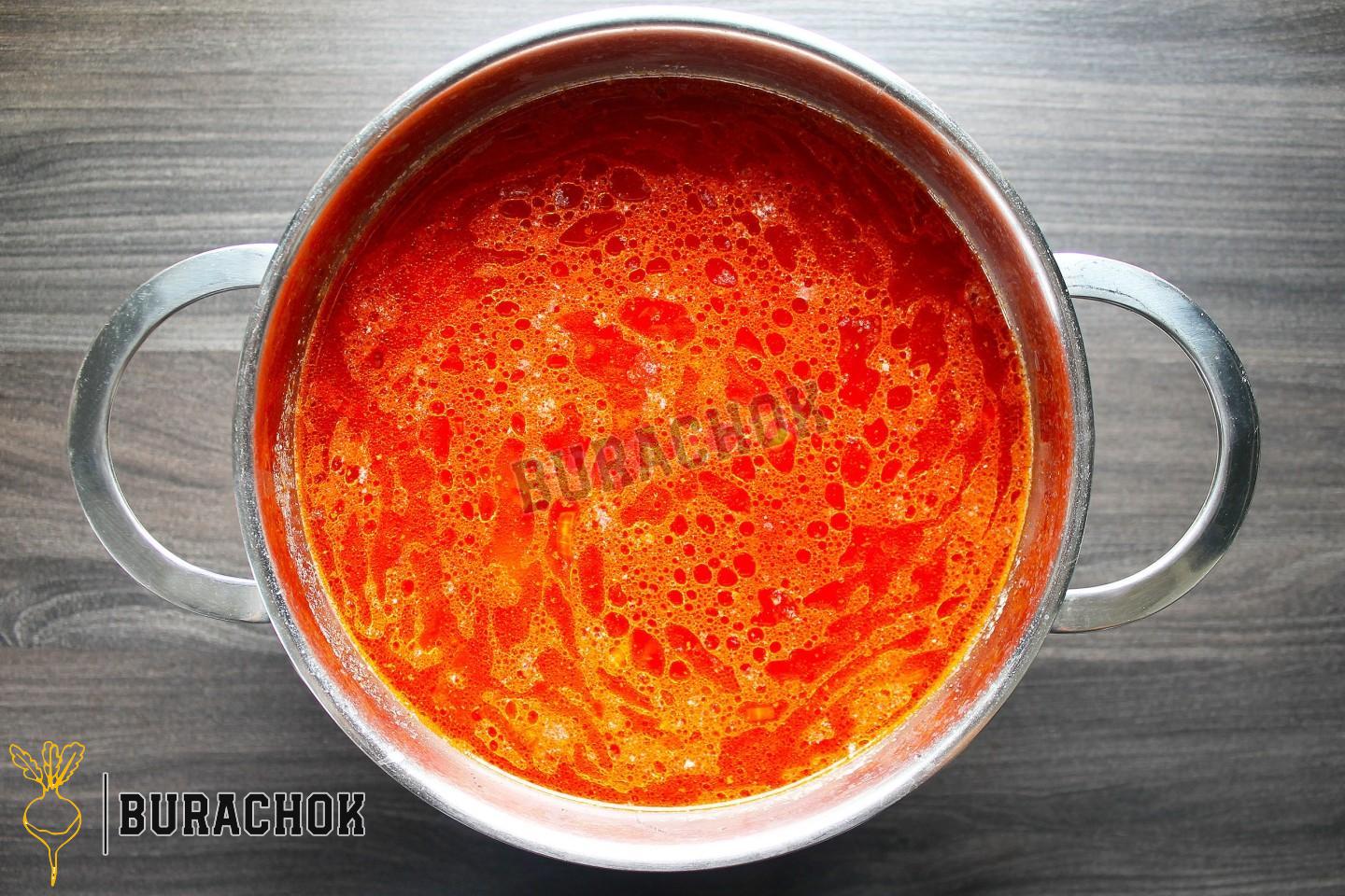 Пісний борщ з квасолею